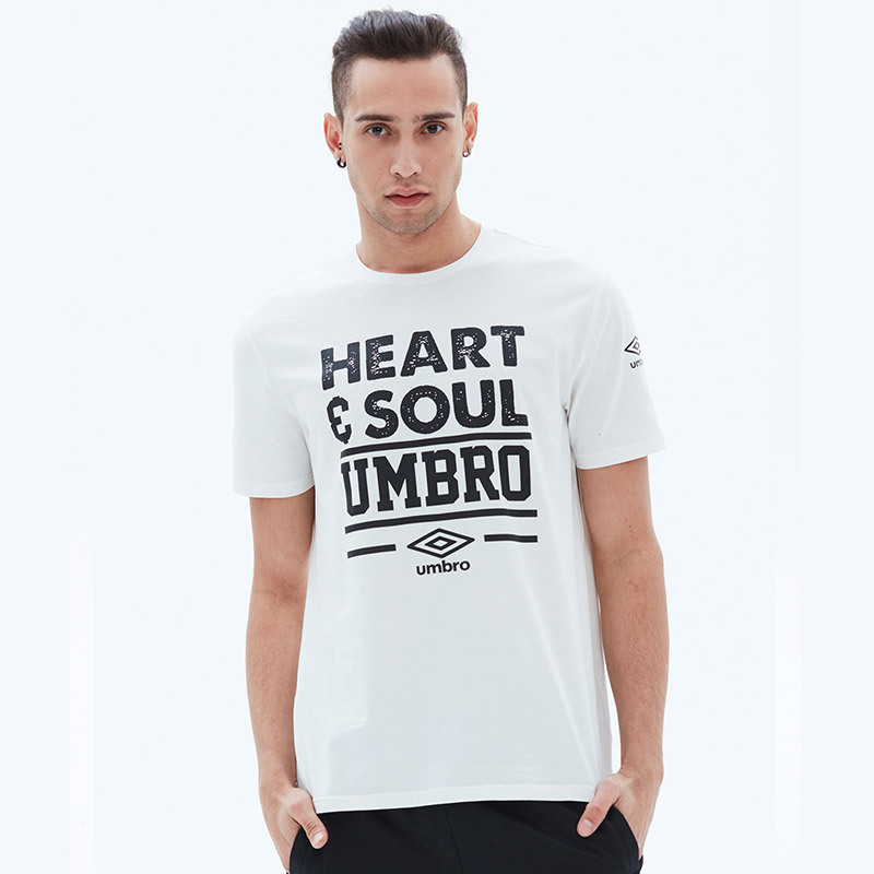 自营茵宝umbro男装短袖t恤运动服运动休闲uo182ap2515001
