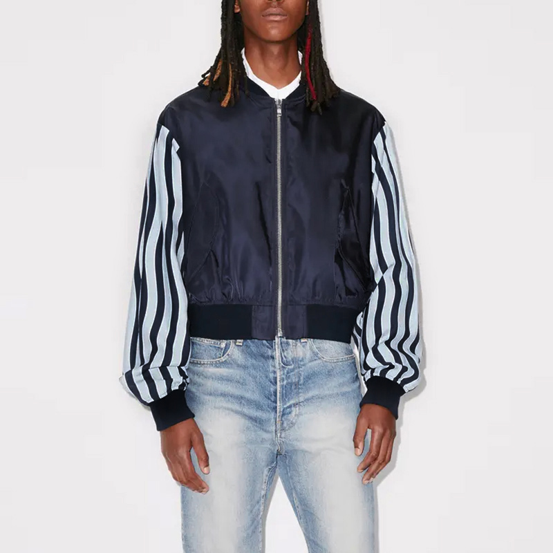 高田贤三 kenzo 春秋款 男士短款拉链开衫飞行员夹克外套fd5 5bl141 9