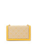 TORY BURCH MONOGRAM 口盖包 双T老花 织物拼皮 81000