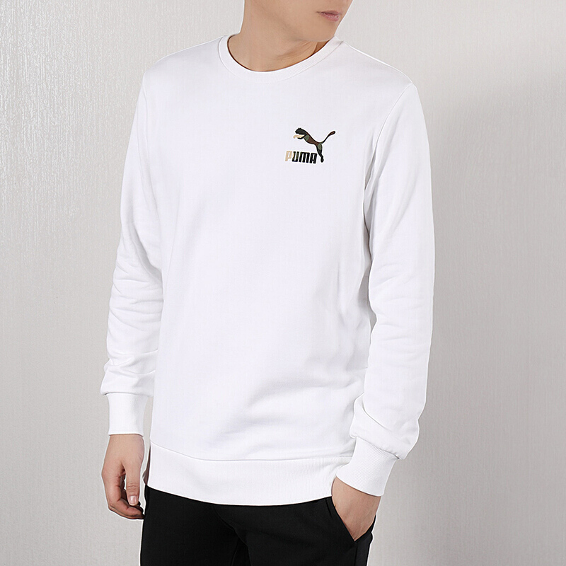 彪马puma男装运动服休闲针织圆领卫衣套头衫578884
