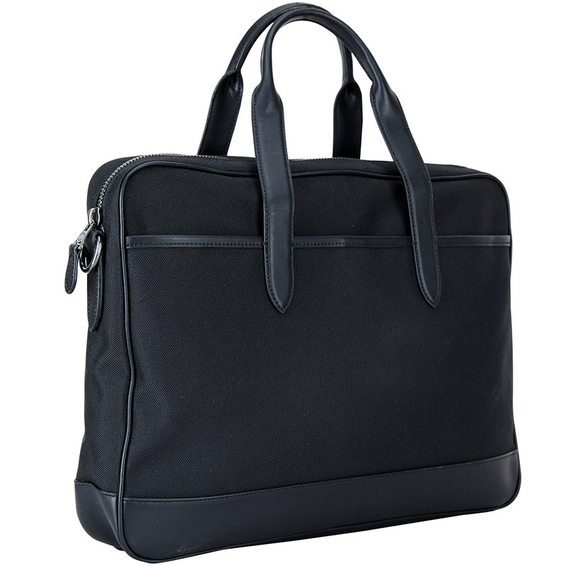 coach蔻驰男包男士黑色帆布手提肩背斜挎公文包f31277qbbk