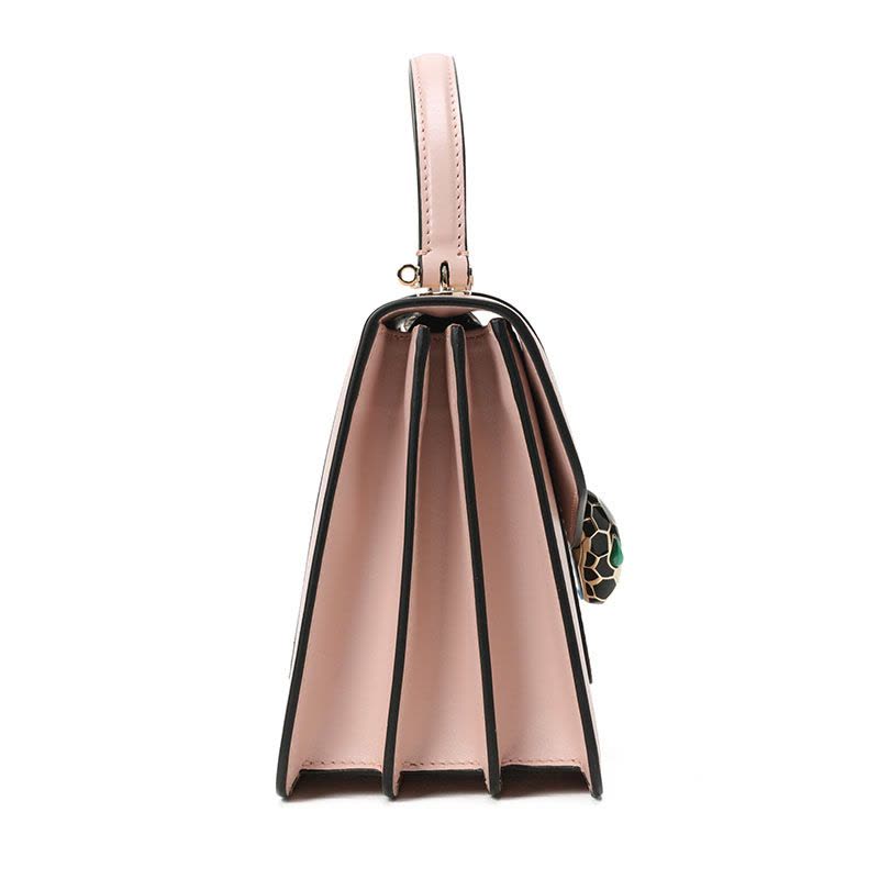 BVLGARI/宝格丽 女款单肩斜挎手提蛇头包 小号 红色图片