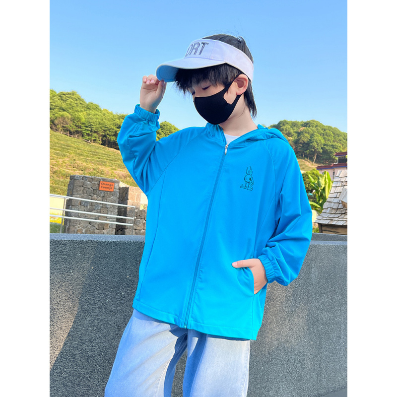 男童防晒衣2025新款夏季大童夏装薄款外套儿童透气防紫外线防晒服