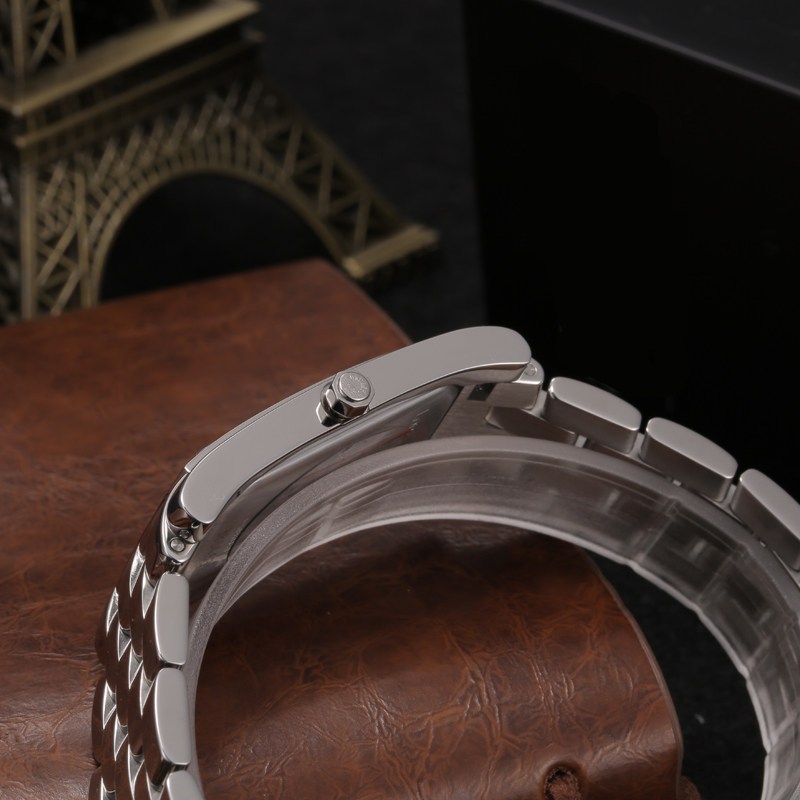 浪琴longines黛绰维纳系列钢带方形石英男士手表l56554736