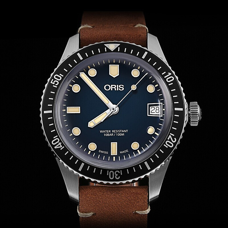 手表65复刻潜水系列蓝盘皮带日历夜光自动机械表男表73377474055ls