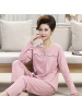 2025年秋冬季中老年妈妈睡衣女士长袖高档棉质宽松大码家居服套装