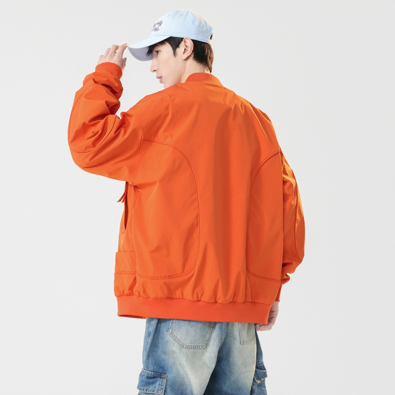 春秋季新款夹克棒球服工装外套美式潮牌户外休闲防水男士夹克