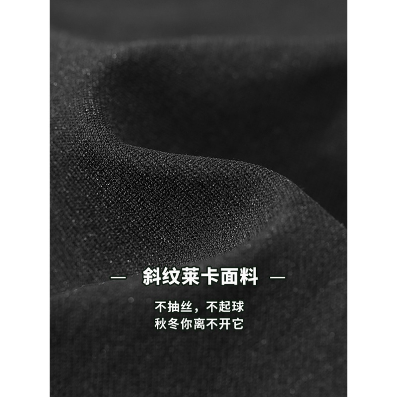 妖精的口袋黑色加绒小脚休闲裤2019秋冬季新款女魔术裤铅笔裤子潮