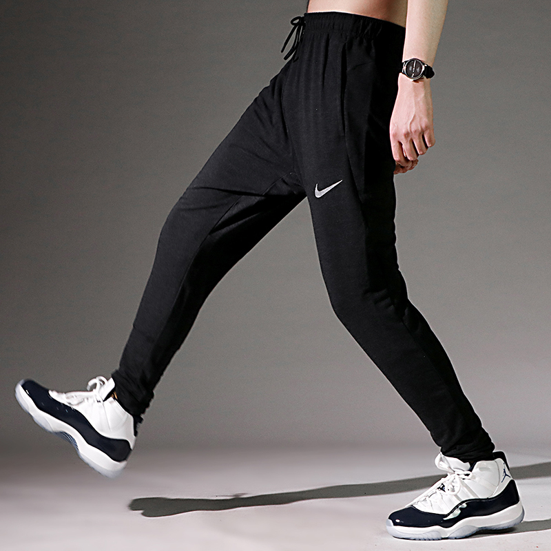 耐克nike男裤休闲运动裤透气训练收脚长裤742213