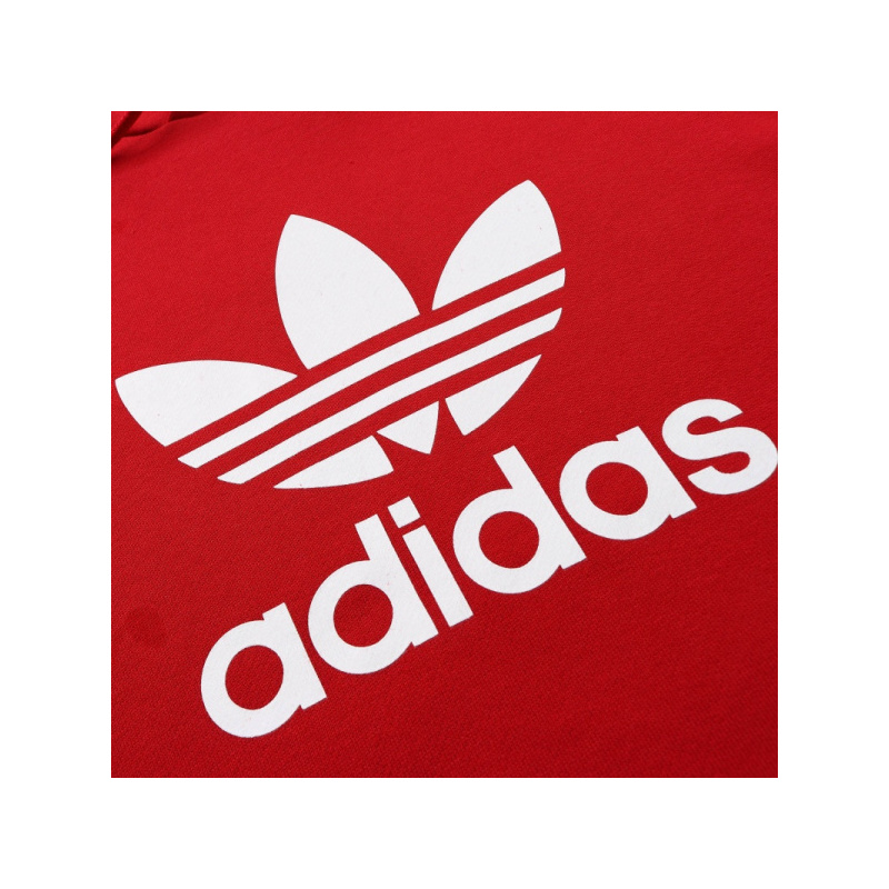 adidas阿迪达斯三叶男装男运动休闲红色卫衣dx3614