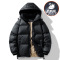 男装冬季羽绒服男士新款白鹅绒黑金连帽百搭户外保暖加厚宽松外套