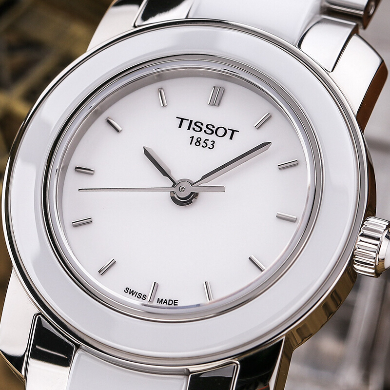 天梭(TISSOT) 手表 陶瓷系列 石英女表 小表盘 时尚潮流 简约 女士手表T064.210.22.011.00