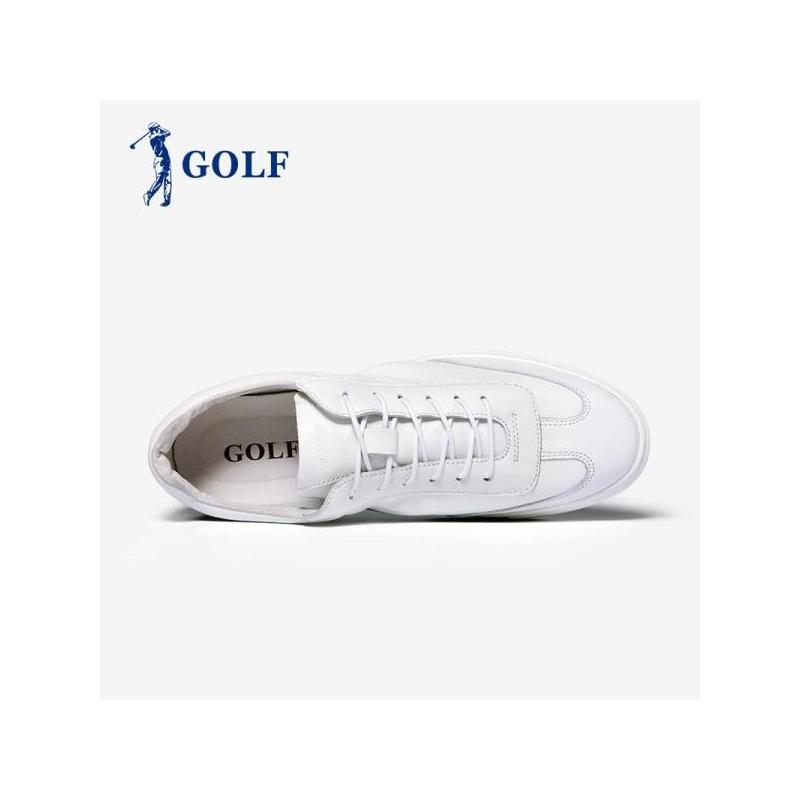 GOLF小白鞋男2018新款春夏季百搭透气鞋子韩版休闲鞋男鞋真皮板鞋潮
