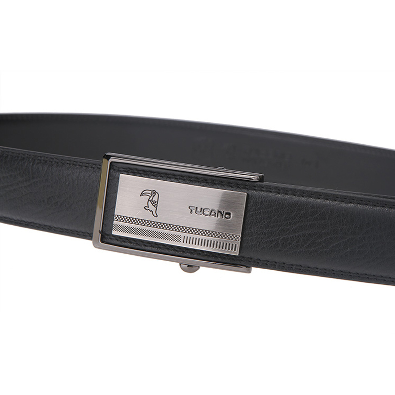 啄木鸟tucano男士皮带头层牛皮商务系列内嵌式自动扣牛皮腰带tde01