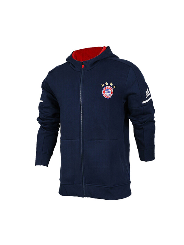 ADIDAS阿迪达斯男子运动休闲针织连帽夹克外套-BS0061