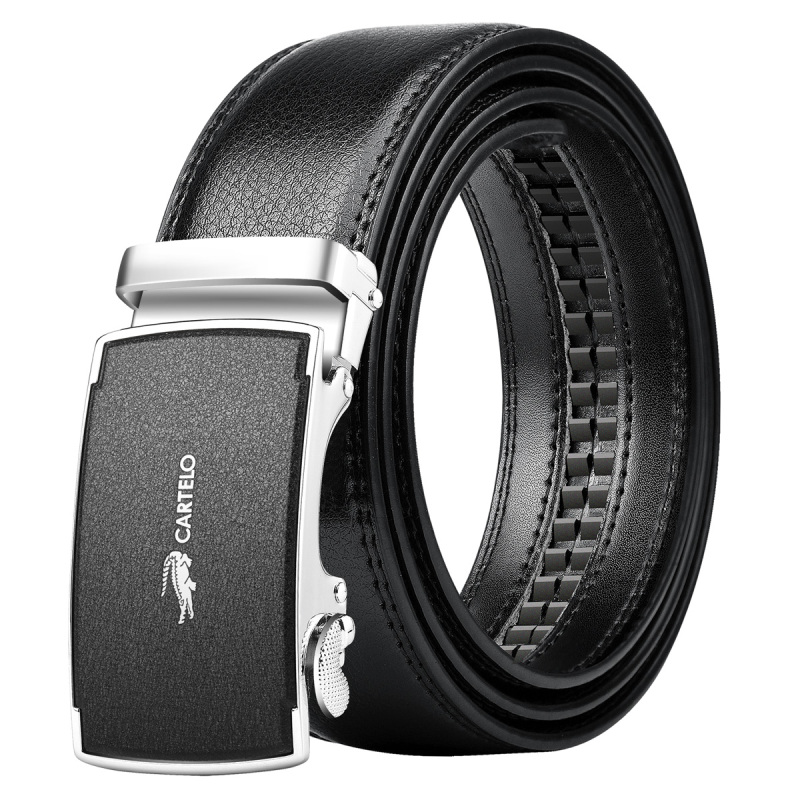 卡帝乐鳄鱼男士皮带新款真皮商务曲面工艺镜面韩版百搭简约潮人腰带