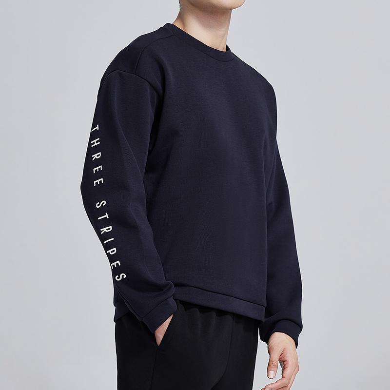 adidas男服卫衣圆领套头休闲运动服DV0968