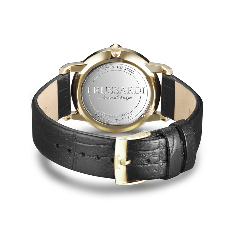 TRUSSARDI T-GENUS系列简约时尚潮流皮质男士手表