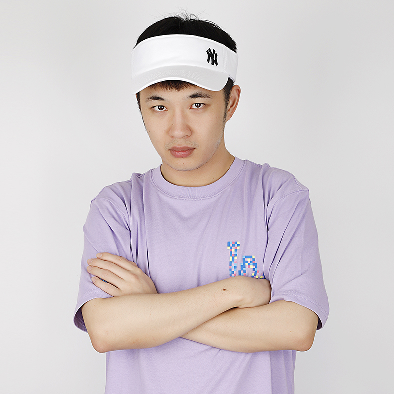 MLB棒球帽男女通用弯檐帽子男情侣款韩版时尚运动硬顶刺绣鸭舌帽白色太阳帽防晒帽礼物32CPVA11150W
