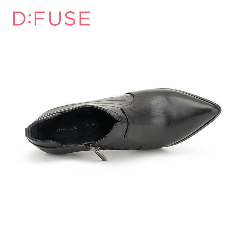 ST&SAT/星期六旗下春秋款侧拉链尖头高跟单鞋女鞋DF63112111图片