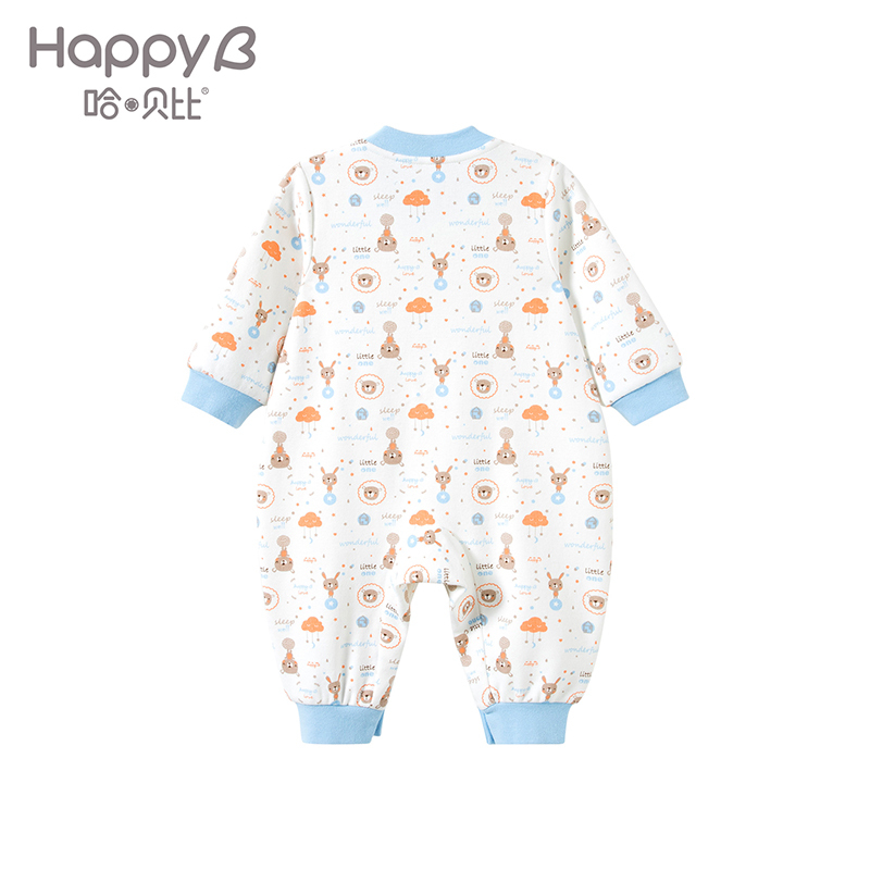 哈贝比（happyB）婴儿衣服长袖婴儿连体衣纯棉春秋婴儿秋装哈衣男女宝宝爬服