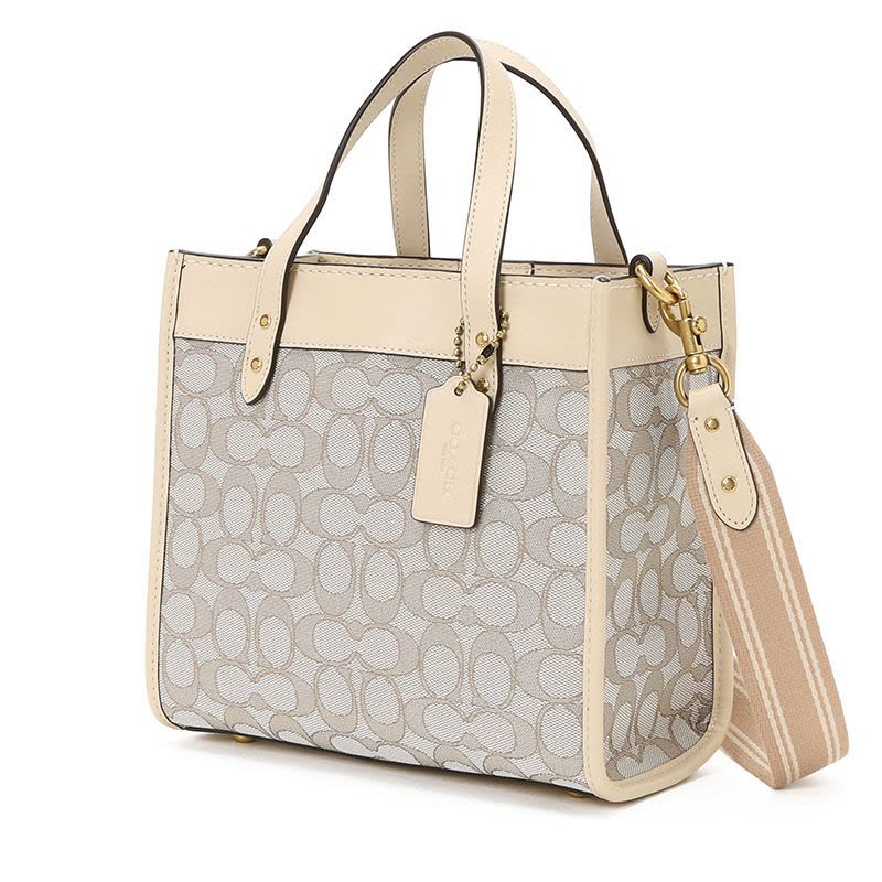 COACH FIELD TOTE TOTE包 LOGO印花 织物拼皮 C3865图片