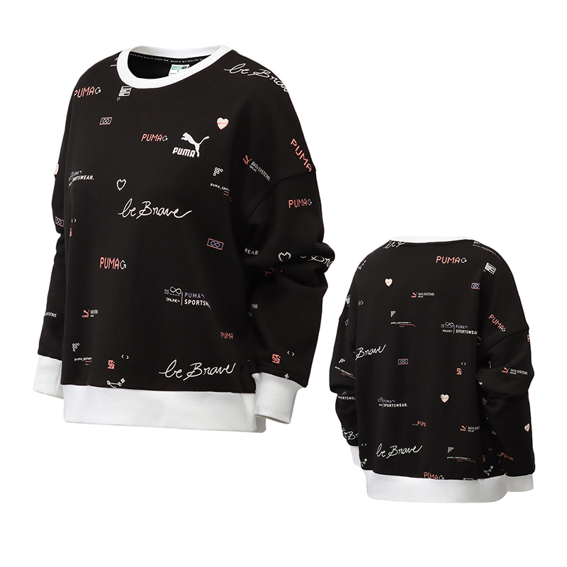 PUMA彪马女装运动服休闲圆领卫衣531280