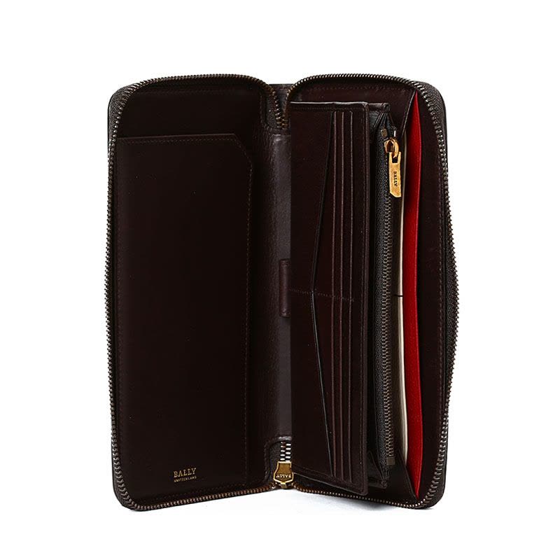 巴利 BALLY 手拿包 压纹字母标光面皮6208234 男士手拿包图片