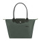 骧 LONGCHAMP 奢侈品 女士Le Pliage Green绿色小号长柄织物可折叠单肩斜挎包饺子包 L2605 9