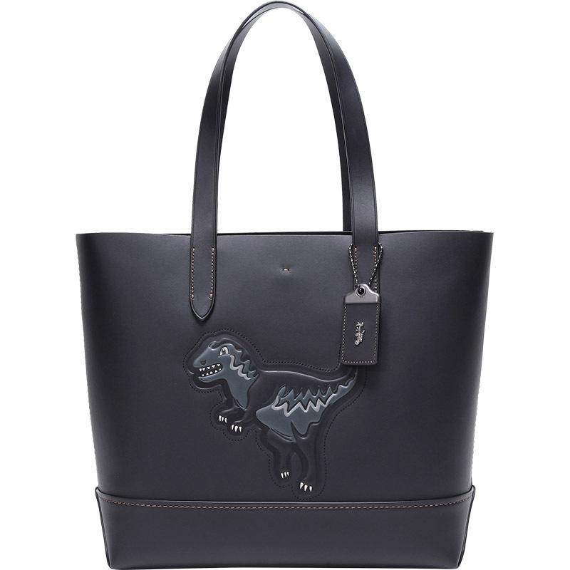 coach蔻驰男士小恐龙rexy图案牛皮gothamtote手提单肩包11087