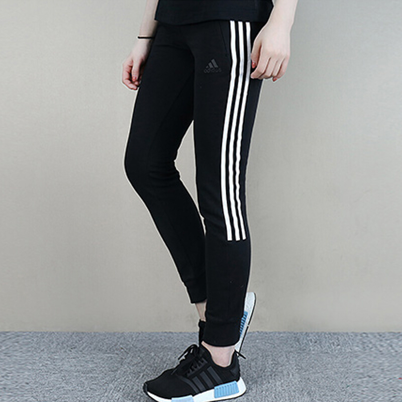 阿迪达斯（adidas）女款运动休闲修身显瘦收口卫裤针织长裤CX5174