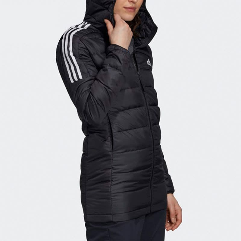 Adidas阿迪达斯运动羽绒服女2020冬季新款休闲连帽保暖外套GH4590图片