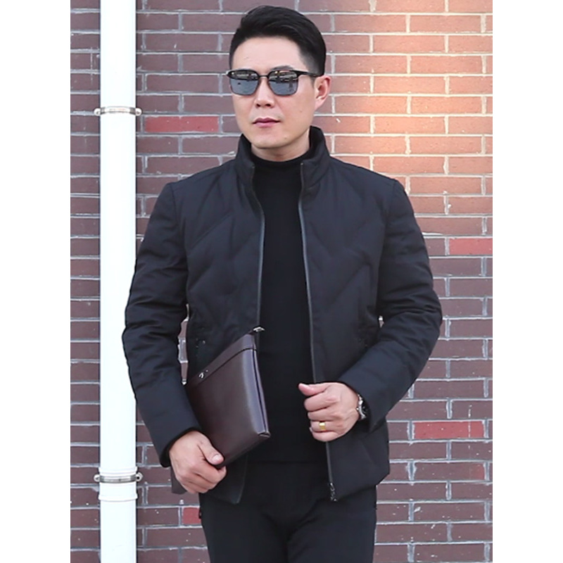 TUCAN0/啄木鸟冬季新款立领保暖时尚防寒服商务短款羽绒服外套 男