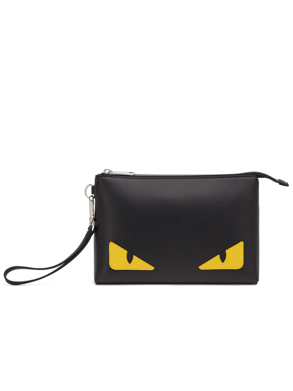 预订 FENDI芬迪 男士手拿包 怪兽眼睛光面皮7N0102