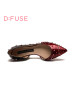 D:FUSE/迪芙斯春季牛皮浅口尖头低跟低帮鞋女鞋DF61113125_fJV16
