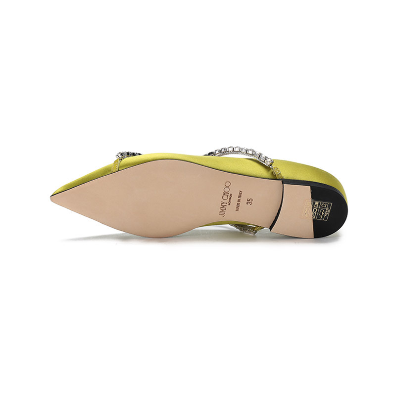 周仰杰 JIMMY CHOO 女士织物尖头单鞋平底鞋 GENEVI FLAT BGH 221