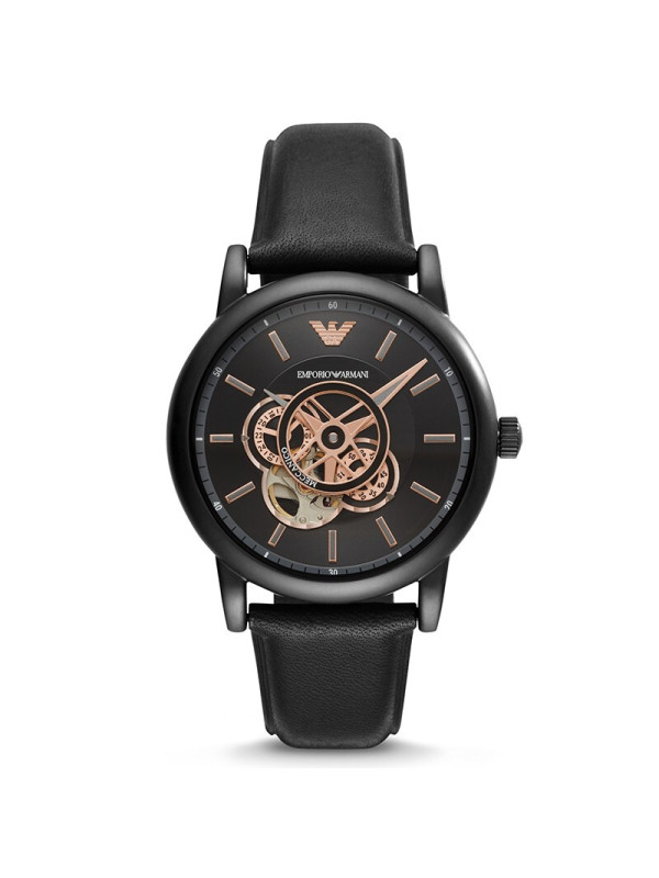 阿玛尼(Emporio Armani)男士自动机械镂空手表时尚潮流百搭腕表明星吴磊同款 AR60012