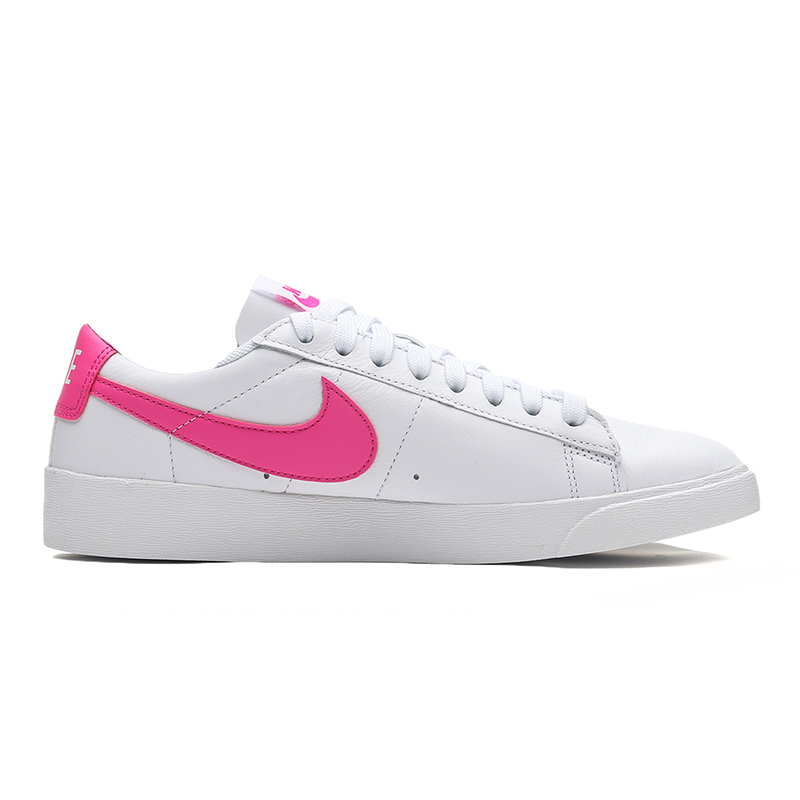 nike女鞋板鞋blazer开拓者粉勾小白鞋低帮休闲运动鞋av9370
