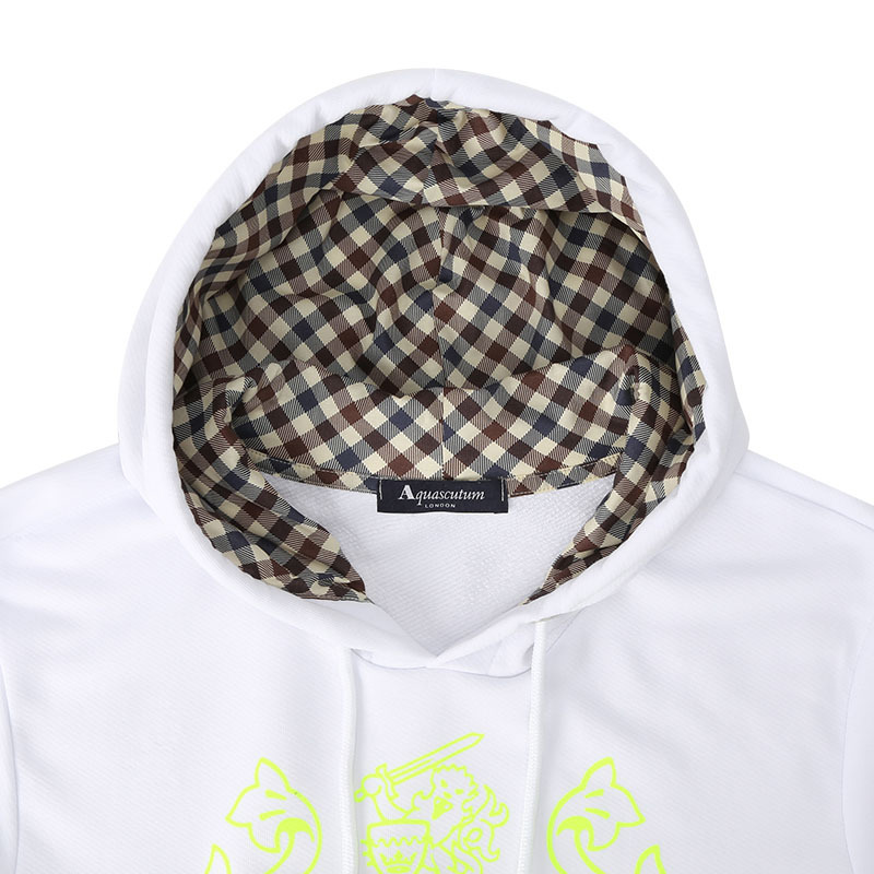 雅格狮丹AQUASCUTUM 男士卫衣 图型印花棉质QMFOO6L0