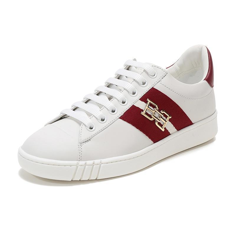 bally巴利女士织物配皮休闲运动鞋板鞋小白鞋wiky视频