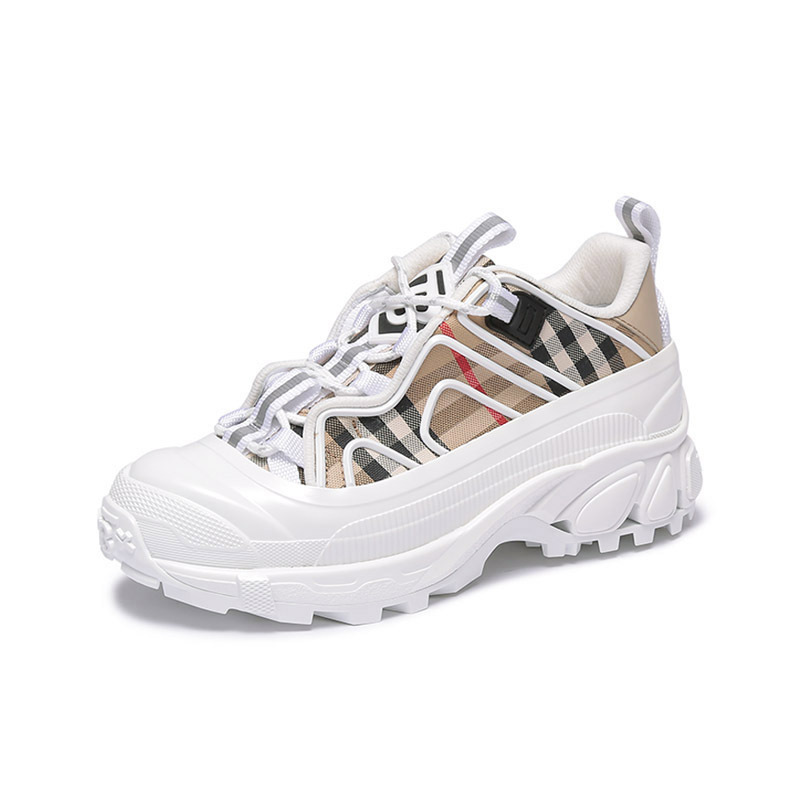 博柏利 BURBERRY 女款系带休闲厚底运动鞋老爹鞋 8056928