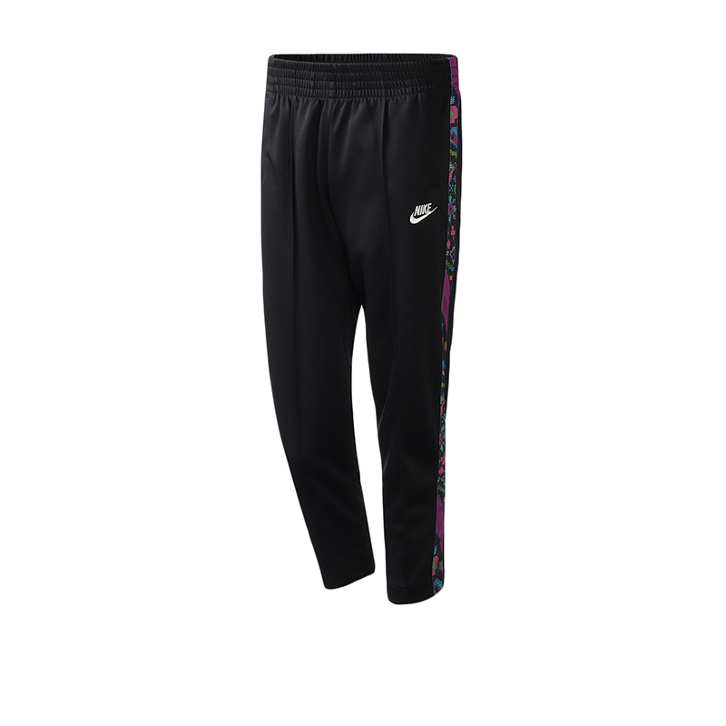 NIKE女装长裤时尚拼接彩条健身训练跑步休闲运动服BV2729