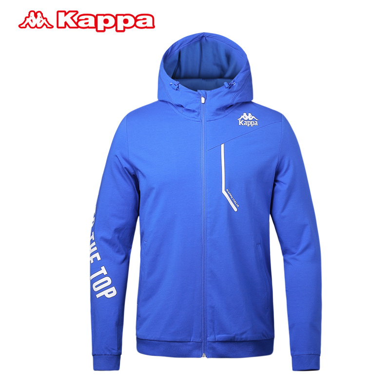 Kappa/背靠背卡帕秋冬男外套开衫连帽长袖运动休闲男卫衣_1