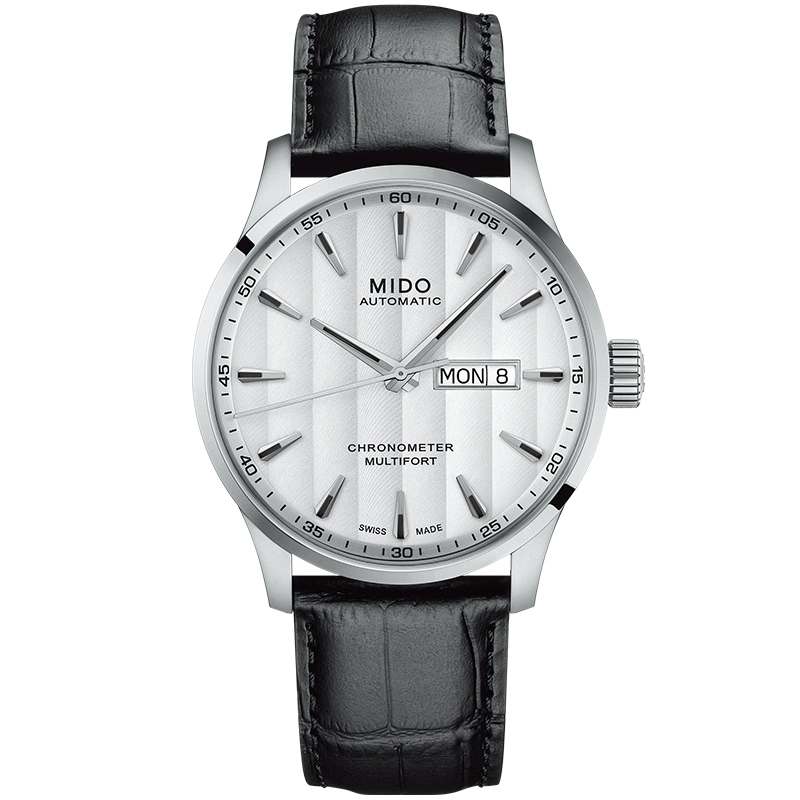 美度mido瑞士手表舵手系列自动机械天文台认证男士手表m0384311603100