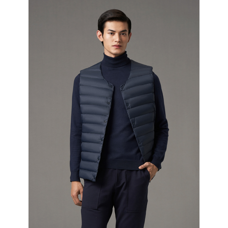 波司登新款轻薄羽绒马甲内胆外穿显瘦男士背心送爸爸配大衣