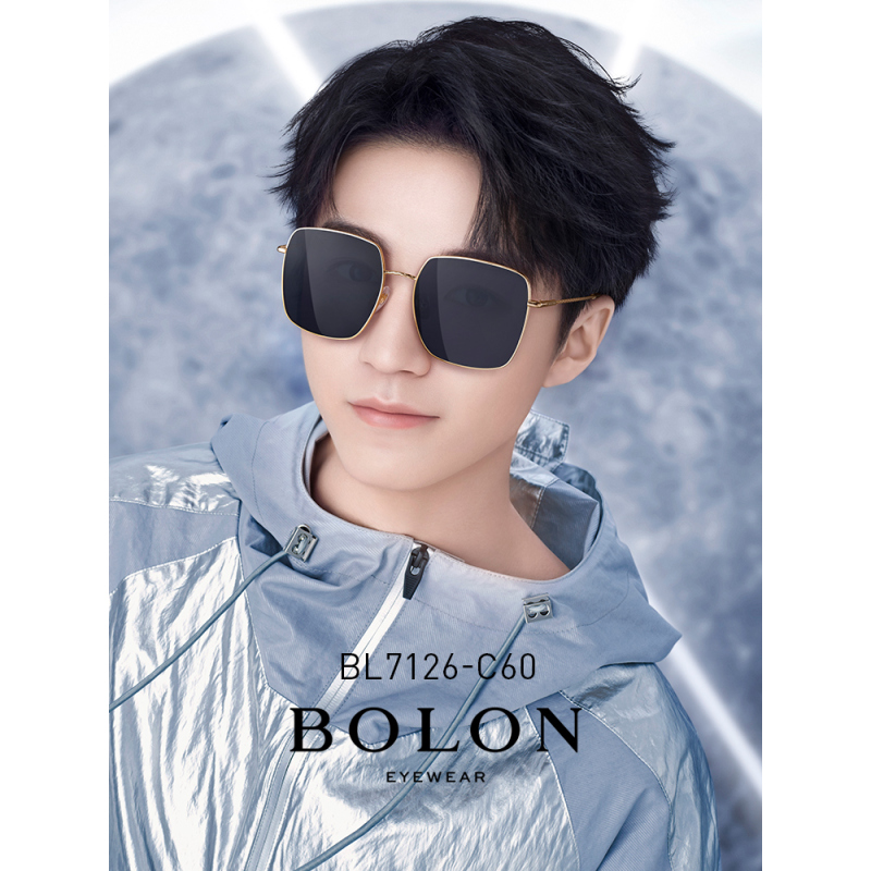 BOLON暴龙眼镜金属轻框太阳镜王俊凯同款男女款潮流墨镜BL7126