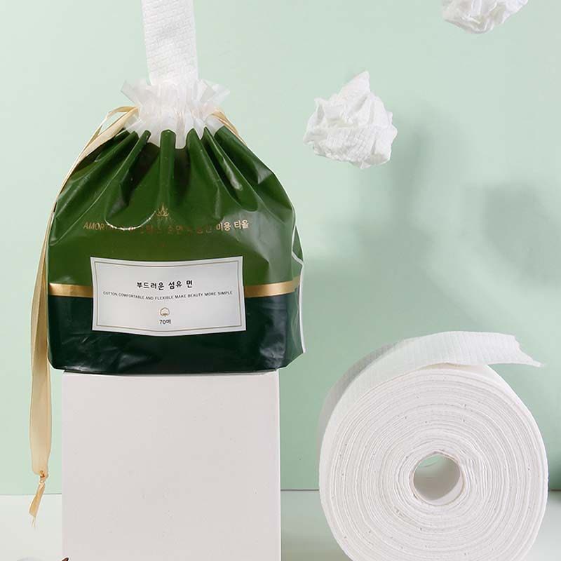 尔木萄 卷筒洗脸巾 70片*3包 一次性加厚棉柔洁面巾擦脸图片