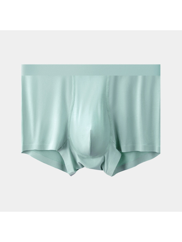男士内裤大码无痕男生平角裤头工厂贴牌定制桑蚕丝内裤男夏