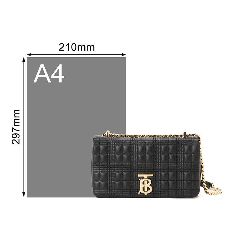 预售BURBERRY Lola 链条包 TB LOGO 绗缝粒纹皮革 8021492图片