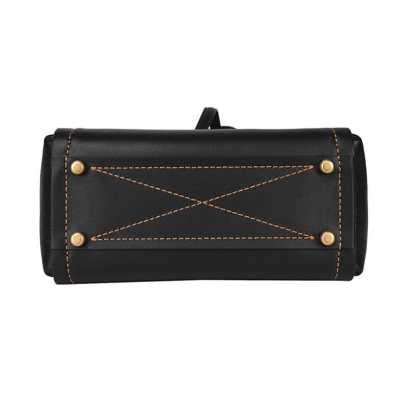 coach蔻驰女士troupe系列牛皮革中号托特包手提单肩包78164